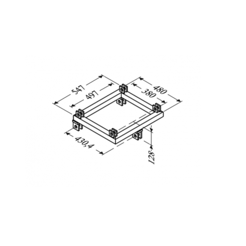 ASD Adaptateur Pied Acier Pour Angle 4D ST 500