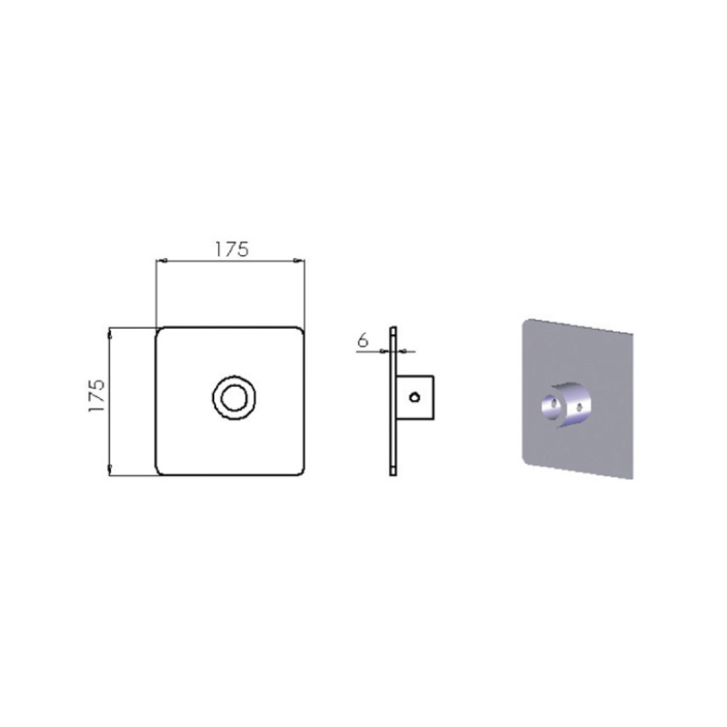 ASD Embase Alu Pour monotube EX50 / FX50