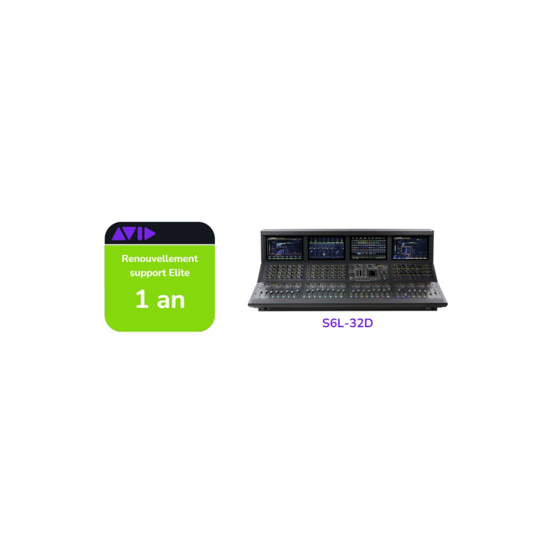 Avid Renouvellement support Software Support S6L de 1 an