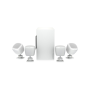 TANNOY Pack 4 enceintes sattelite HP60mm&caisson basse HP180mm blanc