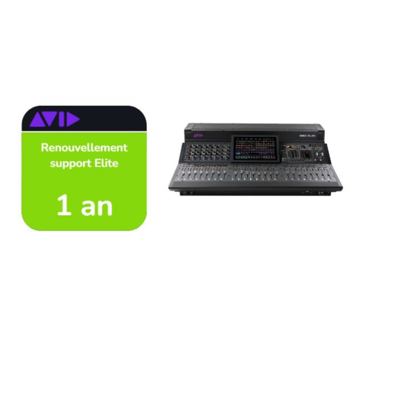 Avid Renouvellement support Elite Live de 1 ans pour S6L-24C