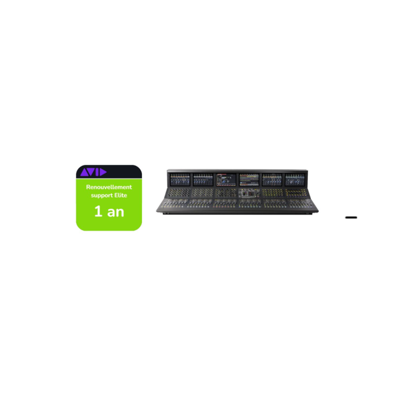 Avid Renouvellement support Elite Live de 1 ans pour S6L-48D