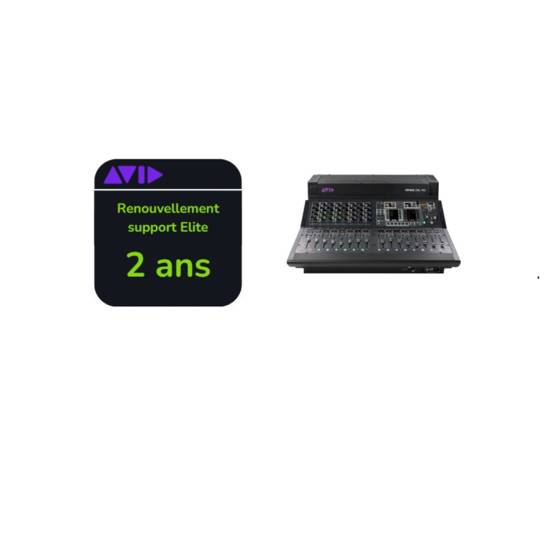 Avid Renouvellement support Elite Live de 2 ans pour S6L-16C