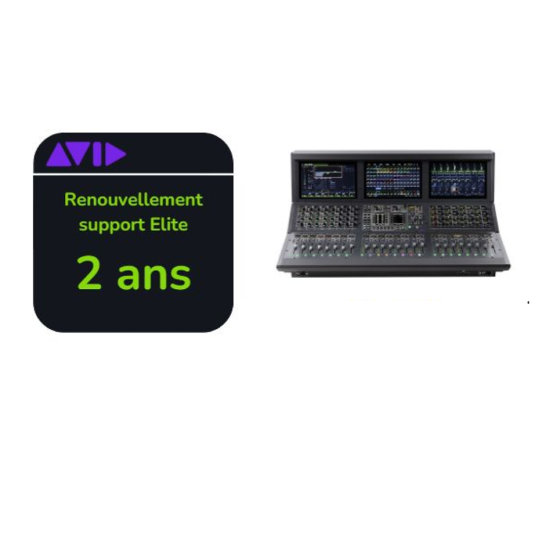 Avid Renouvellement support Elite Live de 2 ans pour S6L-24D