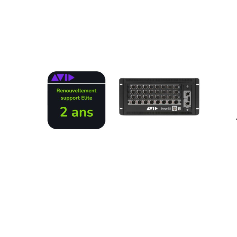 Avid Renouvellement support Elite Live de 2 ans pour SB32-24x8