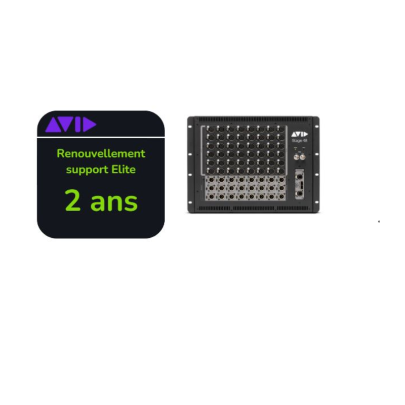 Avid Renouvellement support Elite Live de 2 ans pour SB48-48x24