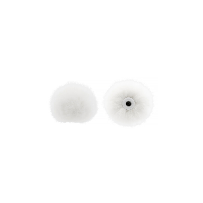 Bubblebee 2x bonnette poils pour microcravate Supp. c.r. M Ext Blanc