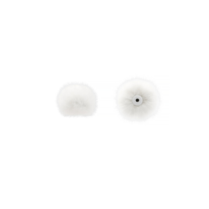 Bubblebee 2x bonnette poils pour microcravate Supp. c.r. XS Ext Blanc