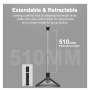 Hohem Extendable Tripod with 1/4 Std ScrewÃ¯Â¼?Extended 510mm Black