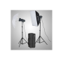 VISICO Kit d'éclairage studio VL-400 PLUS avec 1 Softbox/1 Parapluie