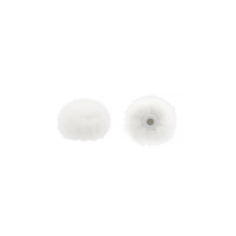 Bubblebee 2x bonnette poils pour microcravate Supp. c.r. M Blanc