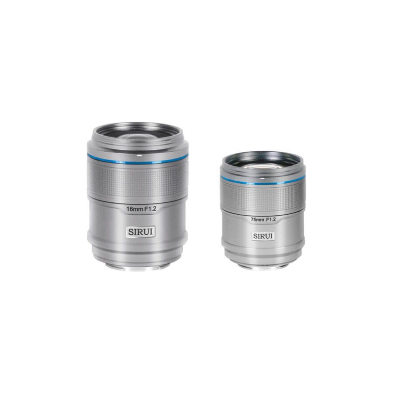 SIRUI Sniper 16&75mm  F1.2 APS-C/S35 Auto-Focus (X Mount,Silver)