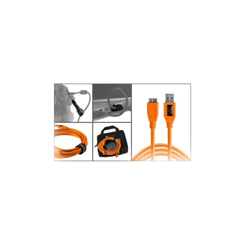 Starter Tethering Kit TetherPro USB 3.0 to Micro-B, 4.6m Orange