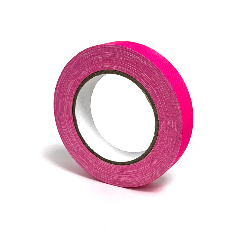 Gaffer Professionnel Fluo Mat Rose - 2,5cm x 25m