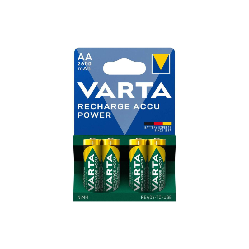 Varta HR6/AA x4 2600mAh  Rechargeable Ready to use