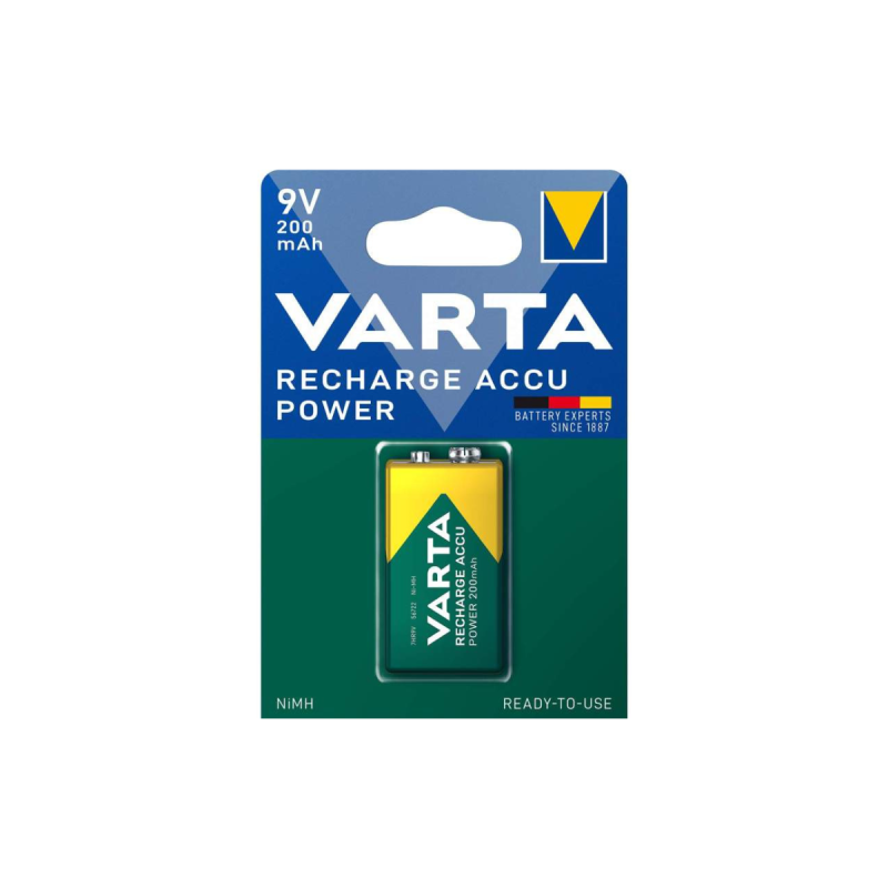 Varta 9V 200mAh Rechargeable Ready to use