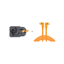 TetherGuard LeverLock & USB-C/USB-C 4.6m Right to Right Orange