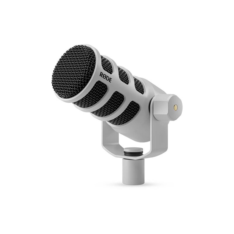 RODE PodMic Microphone Broadcast XRL - Blanc