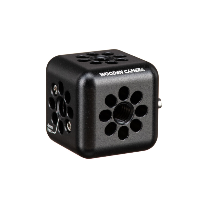 Wooden Camera ¼"-20 Accessory Cube (¼"-20 Holes, ?”-16 Screws)