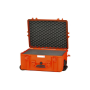 HPRC Valise résine 2600W à roues Mousse Orange