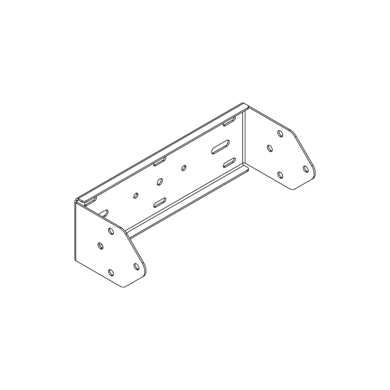 DAS Lyre de fixation pour Sub Q-8. Blanche. DAS AXU-Q8-W