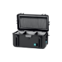 HPRC Valise résine 4300 Soft Deck And Dividers Black/Blue Bassano