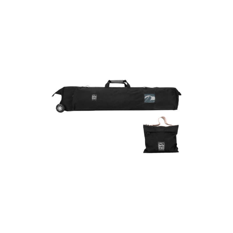 Portabrace 46" Long wheeled semi rigid tripod case 15lb sand bag