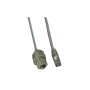 HSD - Frette 24 PDC RJ45 FTP Cat.6A F/M câble C.7 4p Gris 5m