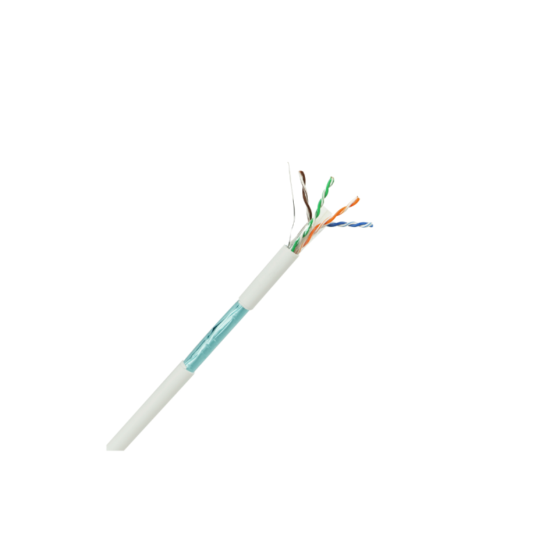 HSD - Câble monobrin - Cat6 F/UTP - 4 paires blanc LSZH Dca - 305m