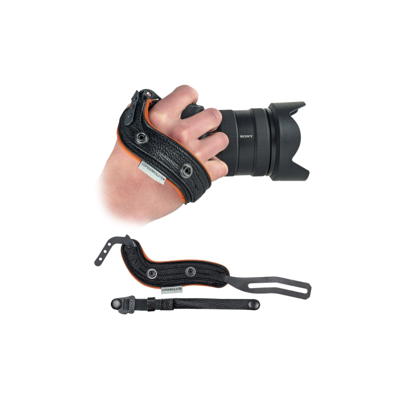 SpiderPro Hand Strap V2 - Black + Copper Trim