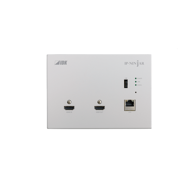 IDK AV Emetteur Mural Blanc HDMI 4K RJ45 Cat 5/6