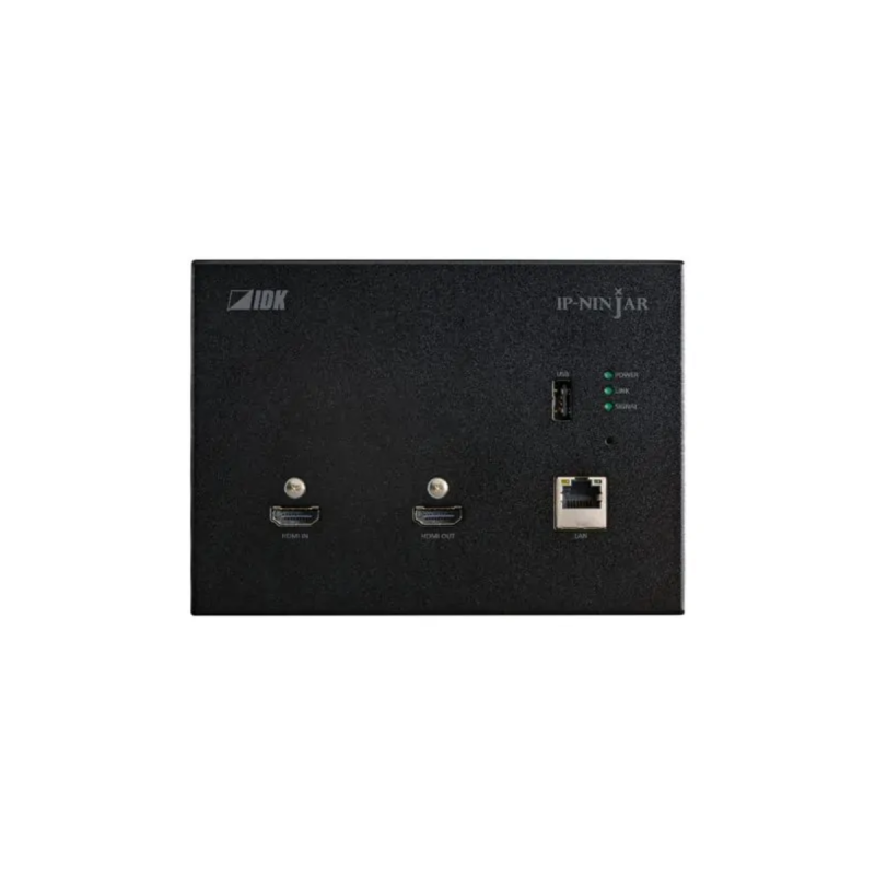 IDK AV Emetteur Mural Noir HDMI 4K RJ45 Cat 5/6