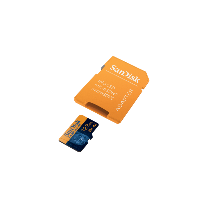 Sandisk "Outdoors" SanDisk UHS-I Card 4K microSDXC + Adapter, 128GB