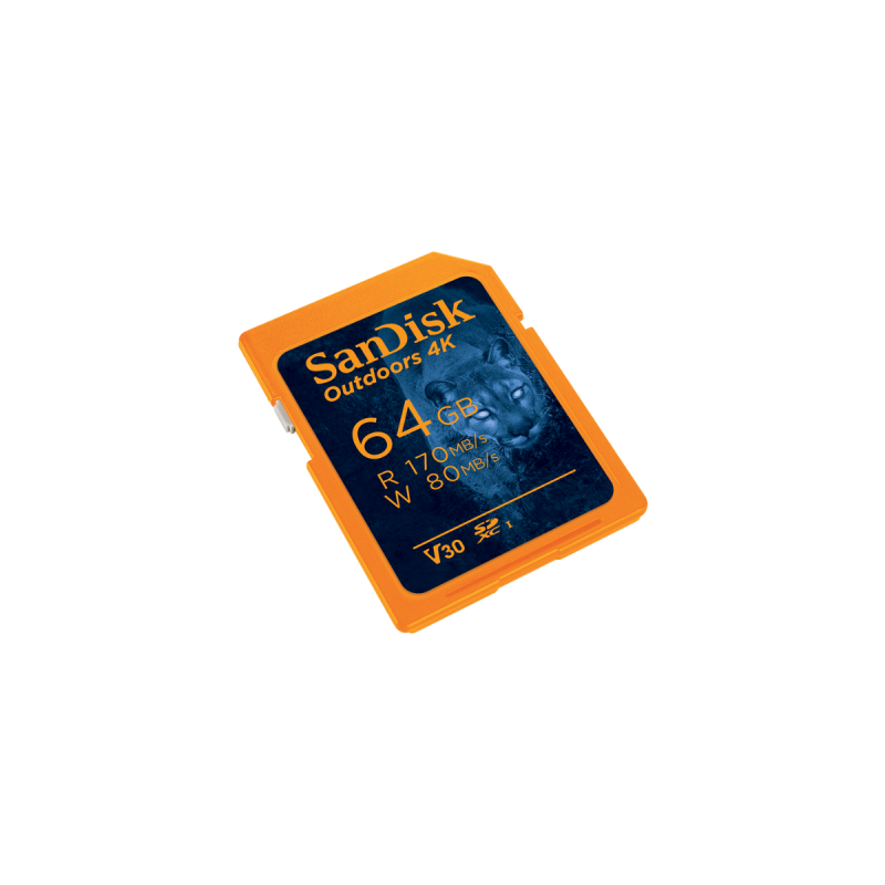 Sandisk "Outdoors" SanDisk UHS-I Card 4K SDXC, 64GB