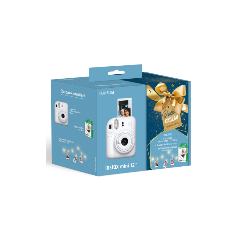 Fujifilm Instax Mini 12 Blanc Pack Cadeau