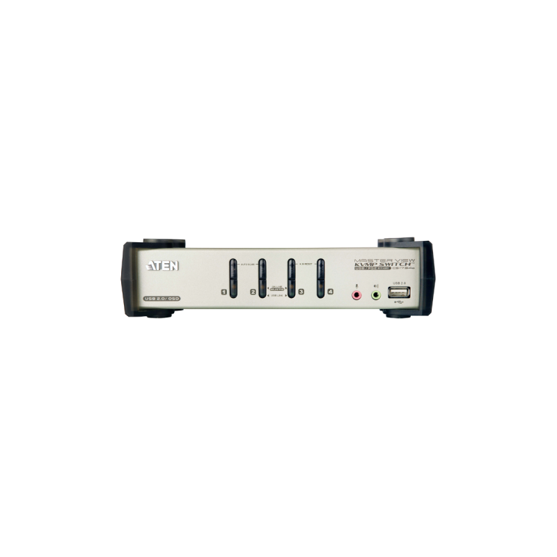 ATEN - CS1734B - Commutateur KVMP™ VGA/audio PS/2-USB 4ports avec OSD