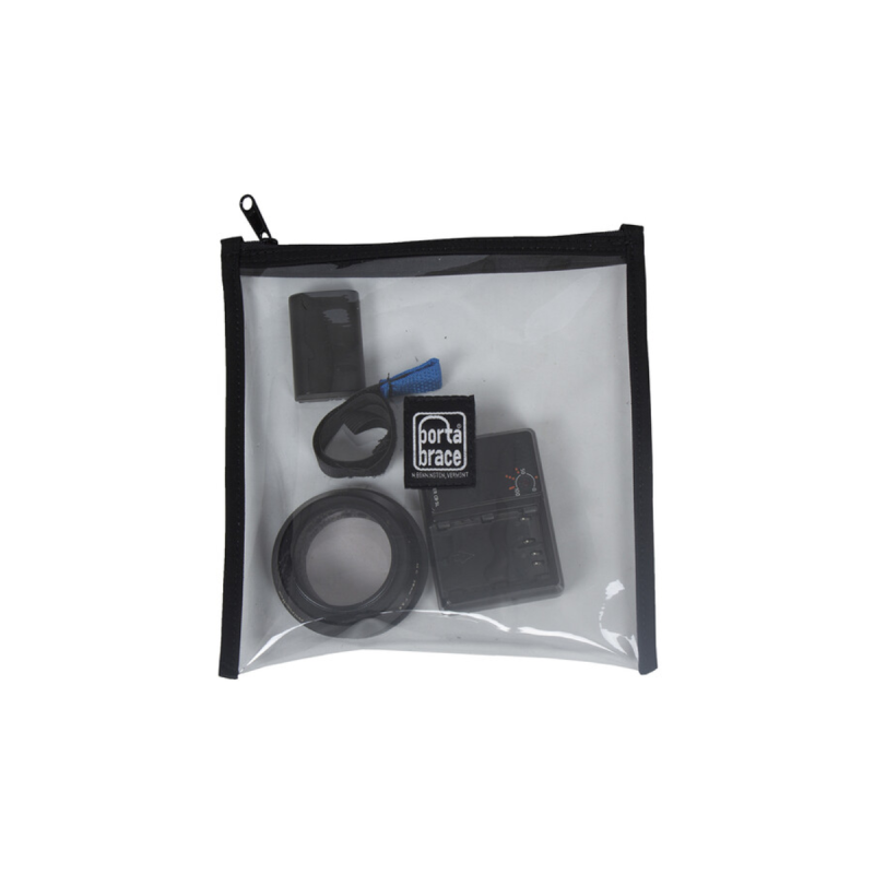 Portabrace Set of clear pouches for lavalier Mics, access, adapters