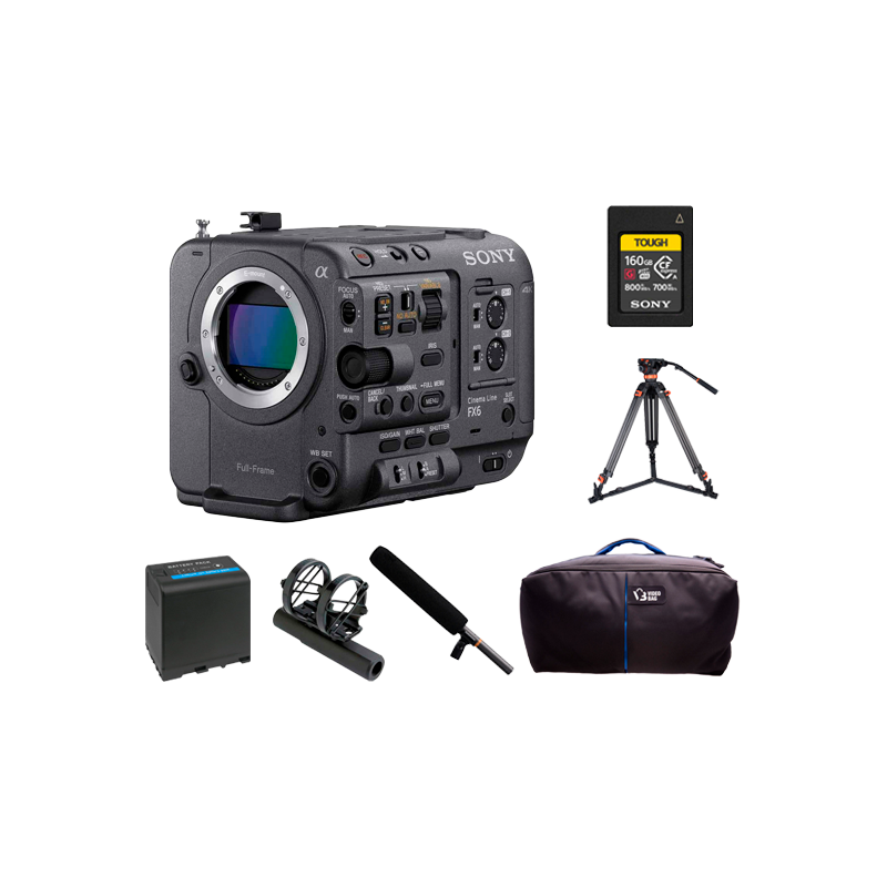 Pack Pro Caméra Sony FX6 4K avec accessoires 