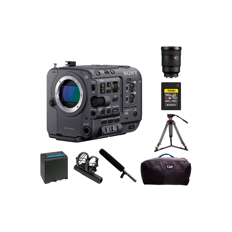 Pack Premium Caméra Sony FX6 4K avec Objectif 24-70mm et accessoires 