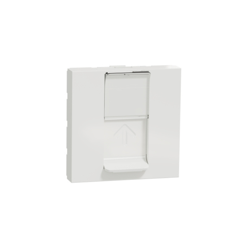 SCHNEIDER Unica prise RJ45 simple cat 6 FTP 2 mod Blanc méca seul