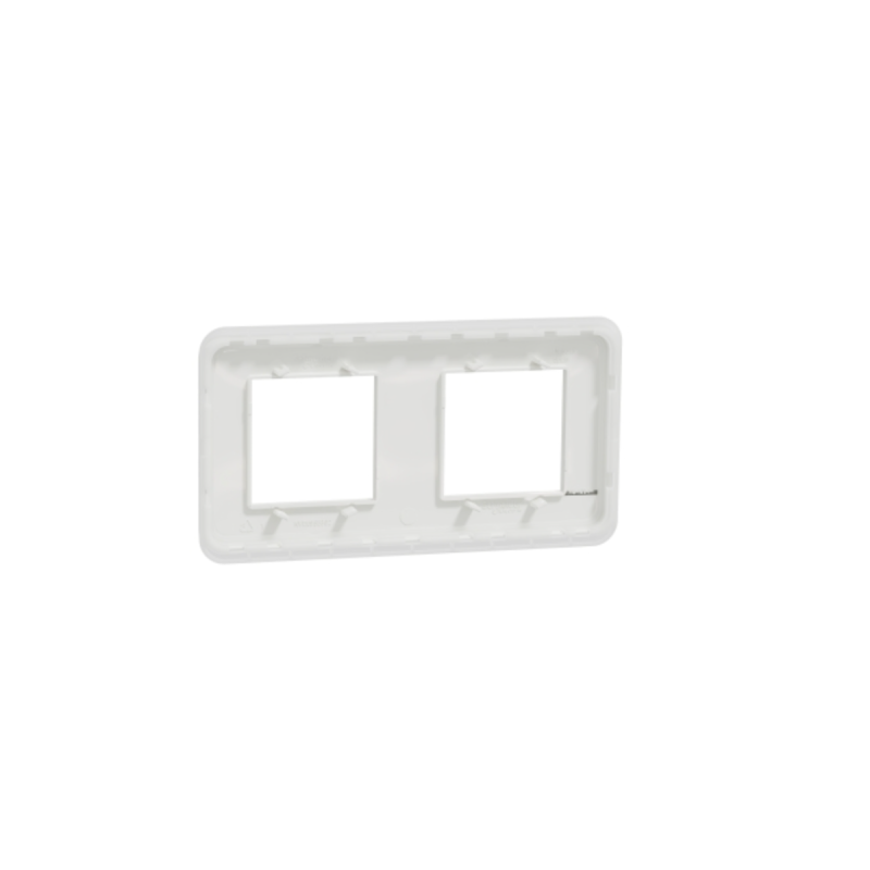 SCHNEIDER Unica Pro - plaque de finition - Blanc - 2 postes