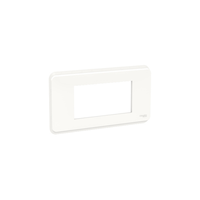 SCHNEIDER Unica Pro - plaque de finition - Blanc - 4 modules