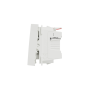 SCHNEIDER Unica-bouton-poussoir NO-10A-connexion rapide-2 mod-Blanc