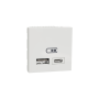 SCHNEIDER Unica-chargeur USB double-5Vcc-2 4A type A C-2 modul-blanc