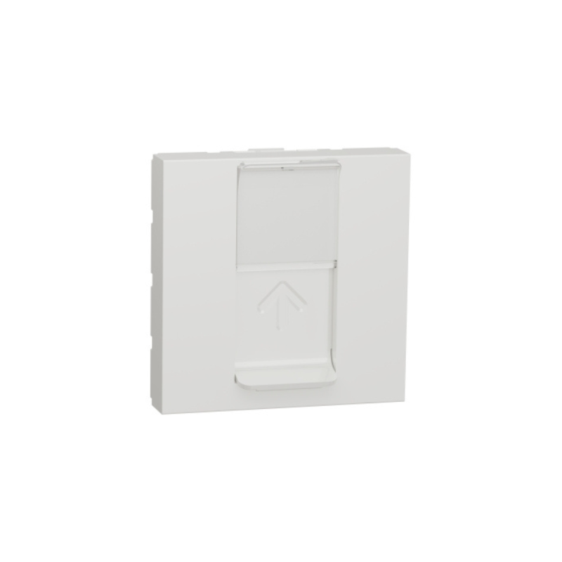 SCHNEIDER Unica-prise RJ45 simple-cat 6A blindé STP FTP-2 mod-Blanc