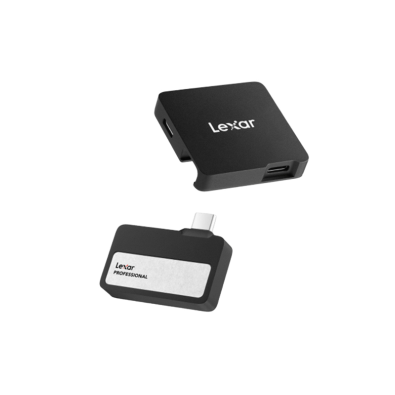 Lexar Go Portable SSD SL400 1TB including Hub Black