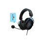 HyperX Casque Cloud Alpha S Noir/Bleu, PC, PS5, PS4, Mousse à mémoire