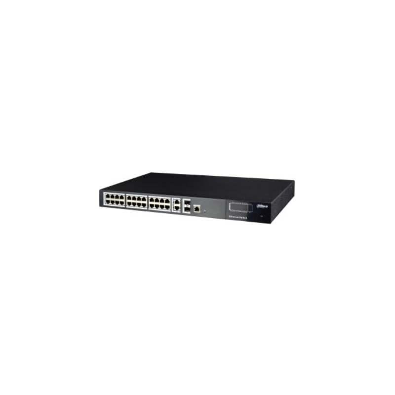 DAHUA - PFS4228-24P-270 - Switch 24 ports PoE 10/100  2 ports 10/100