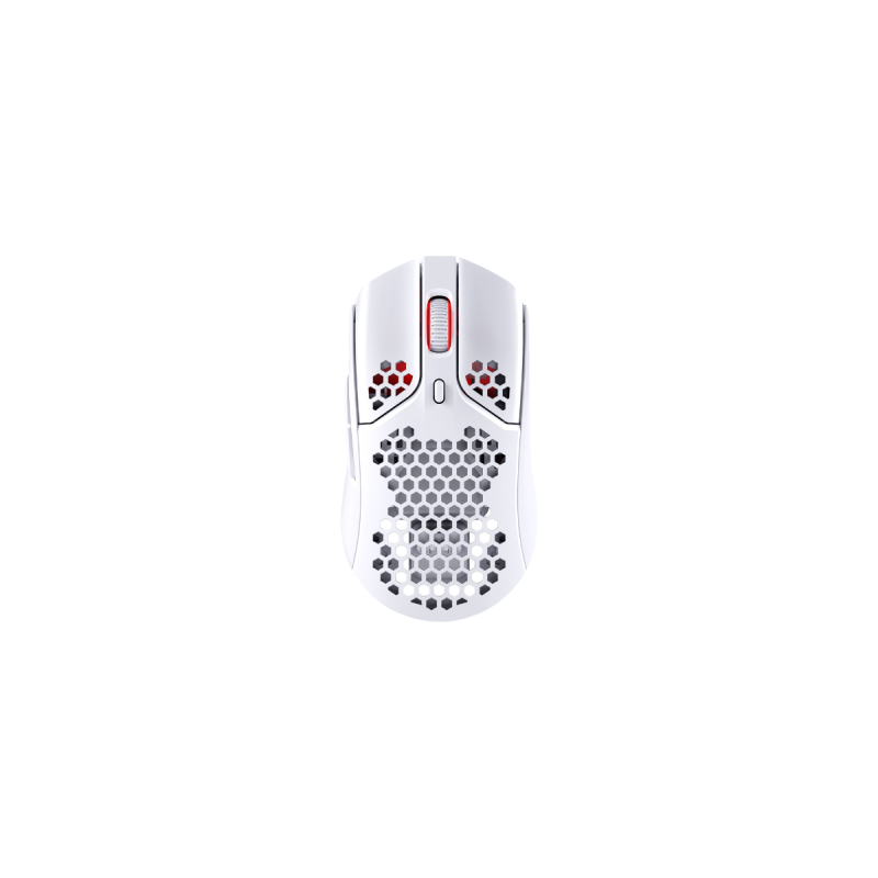 HyperX Souris ss fil Pulsefire Haste Blanche, Ss-Fil, Autonomie 100h