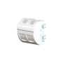 LEVITON - Plastron Incliné Double 45X45 avec volets